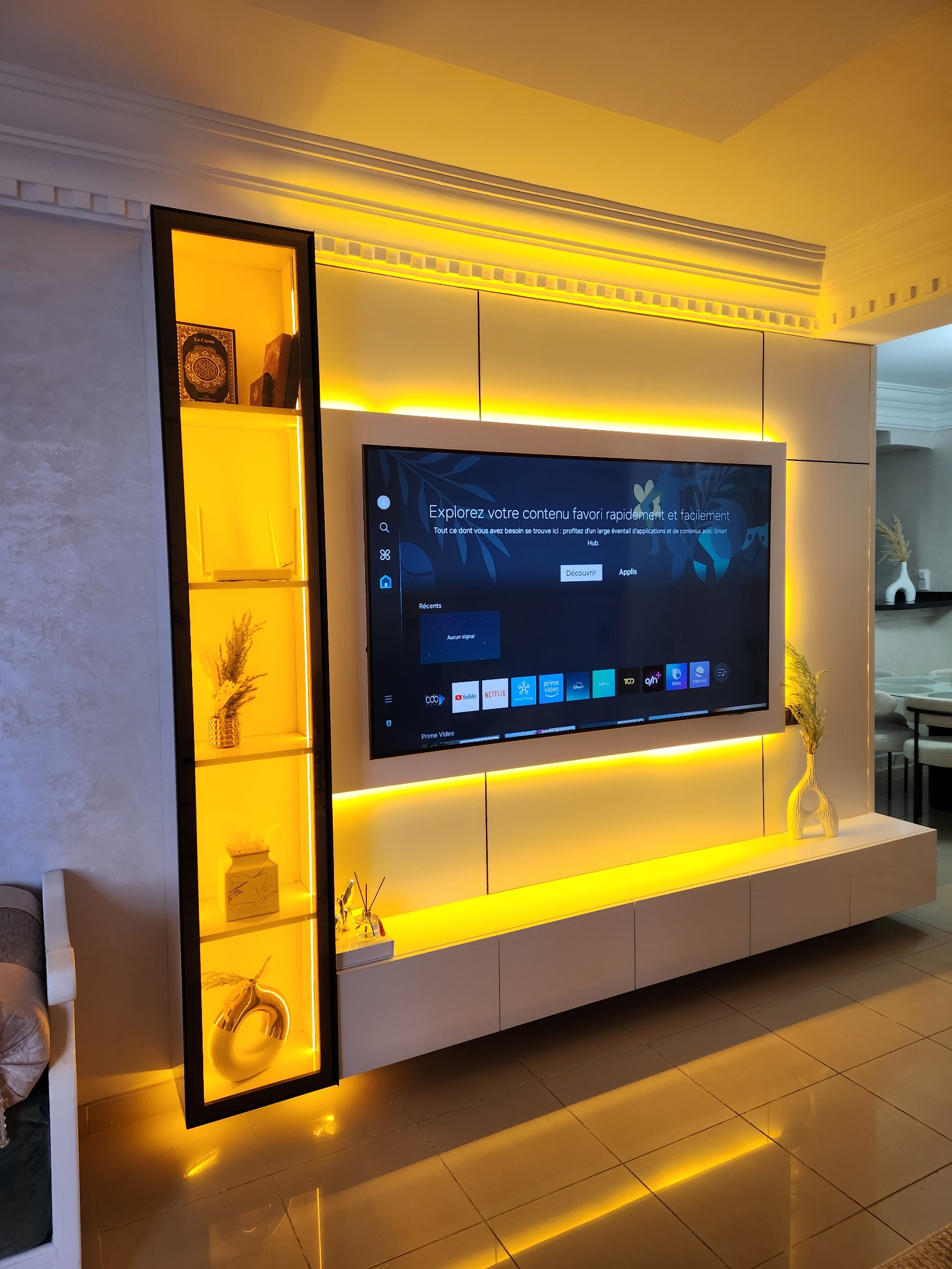 Meuble TV rétroéclairé
